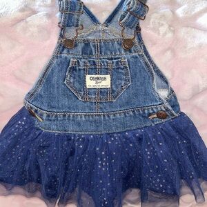 OshKosh B'gosh Blue Denim Tutu Overall